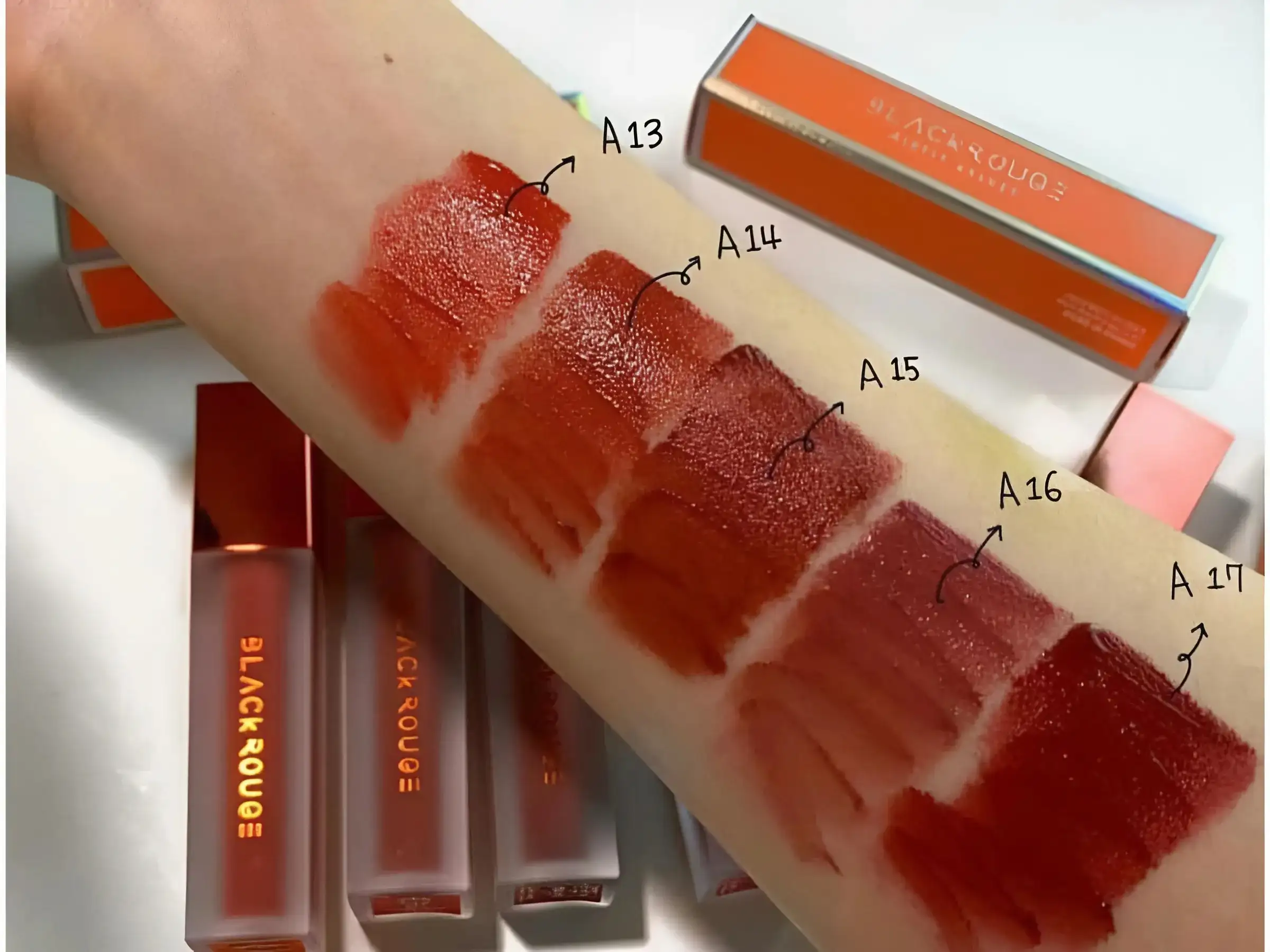Bảng màu son Black Rouge Air Fit Velvet Tint Ver 3