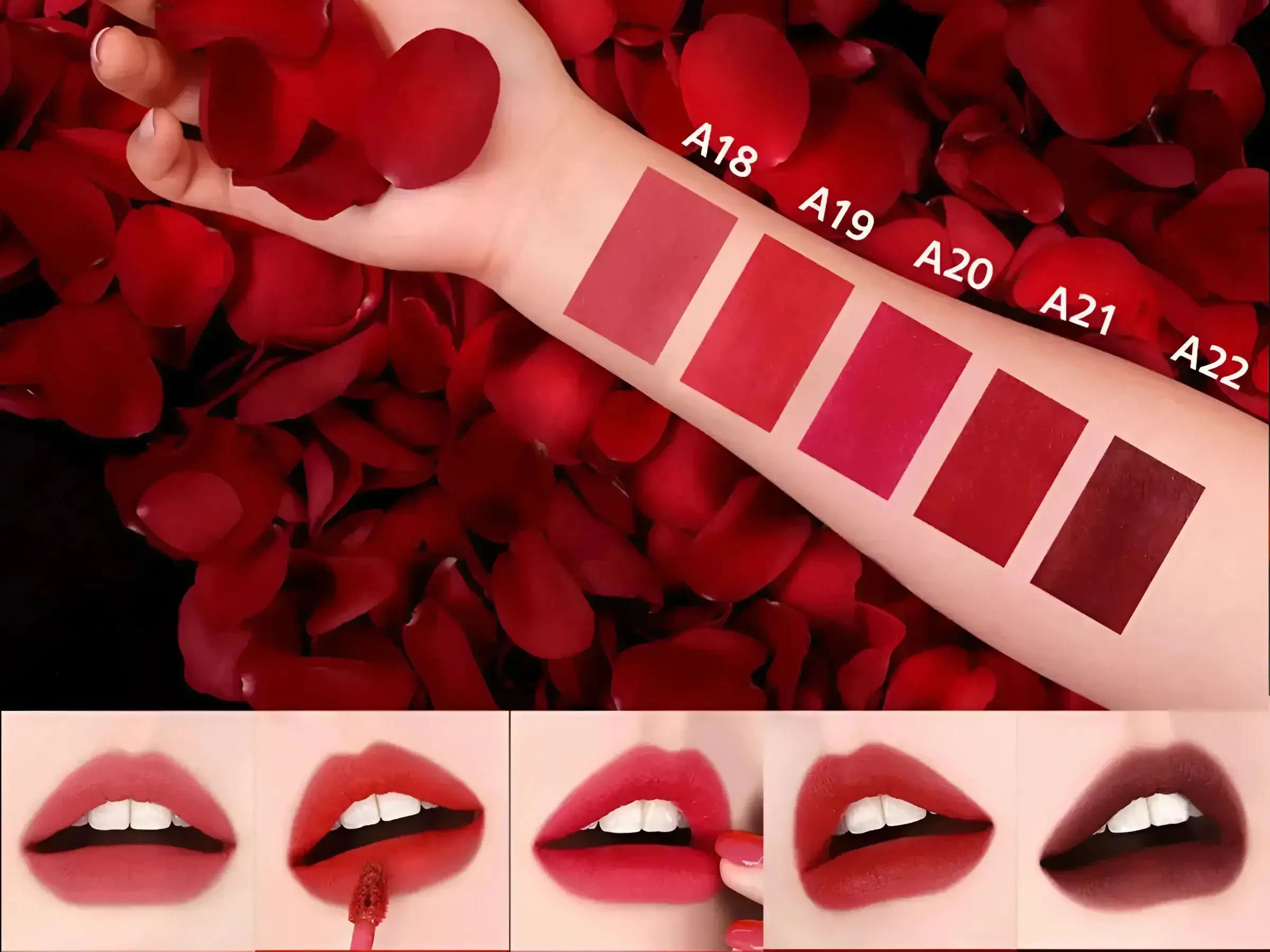 Bảng màu son Black Rouge Air Fit Velvet Tint Ver 4 
