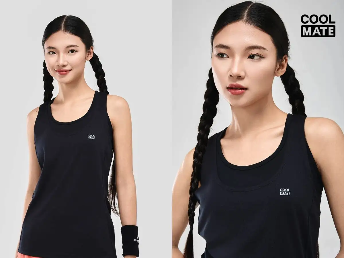 Singlet cơ bản dáng vừa vặn, dễ phối đồ