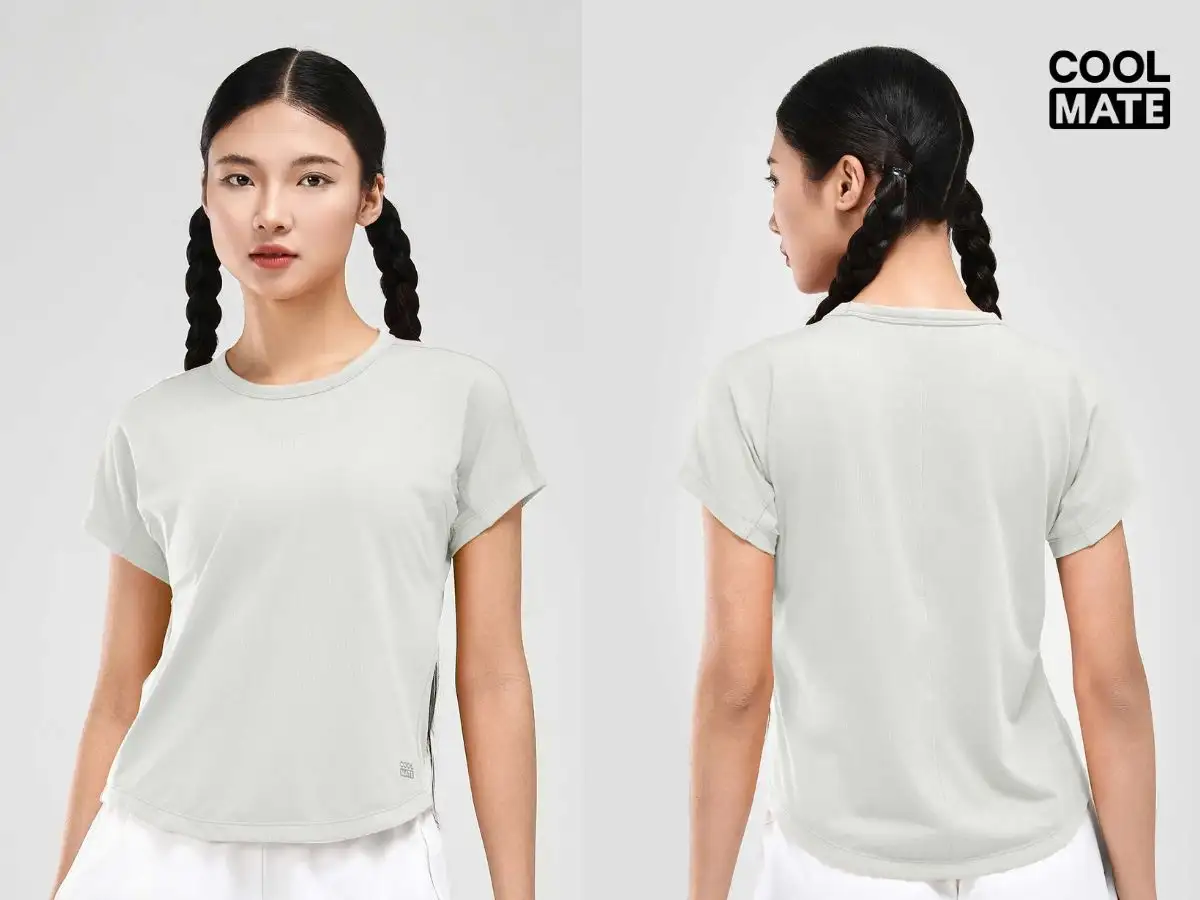 Kiểu áo slim fit ôm sát, tôn dáng, nên chọn tăng size nếu muốn rộng hơn
