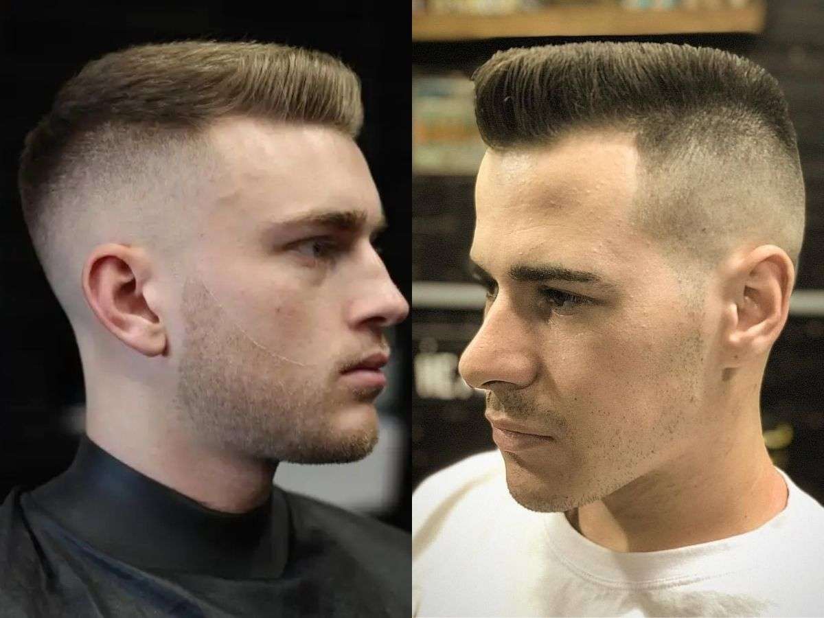 Phần tóc trên đỉnh của Flat Top được cắt "thẳng băng" như một mặt bàn