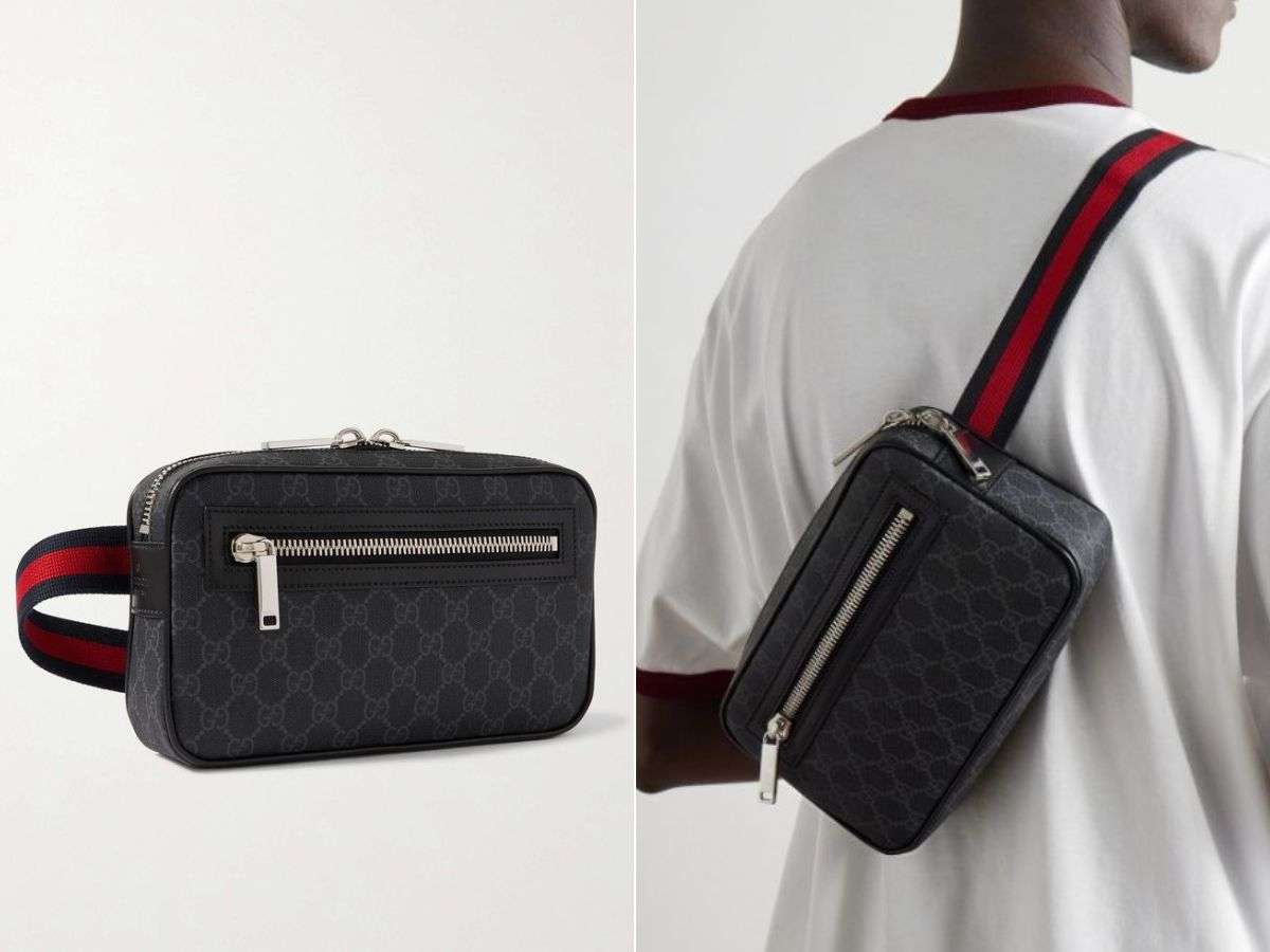 Soft GG Supreme Belt Bag in Black là lựa chọn túi fanny pack nổi bật