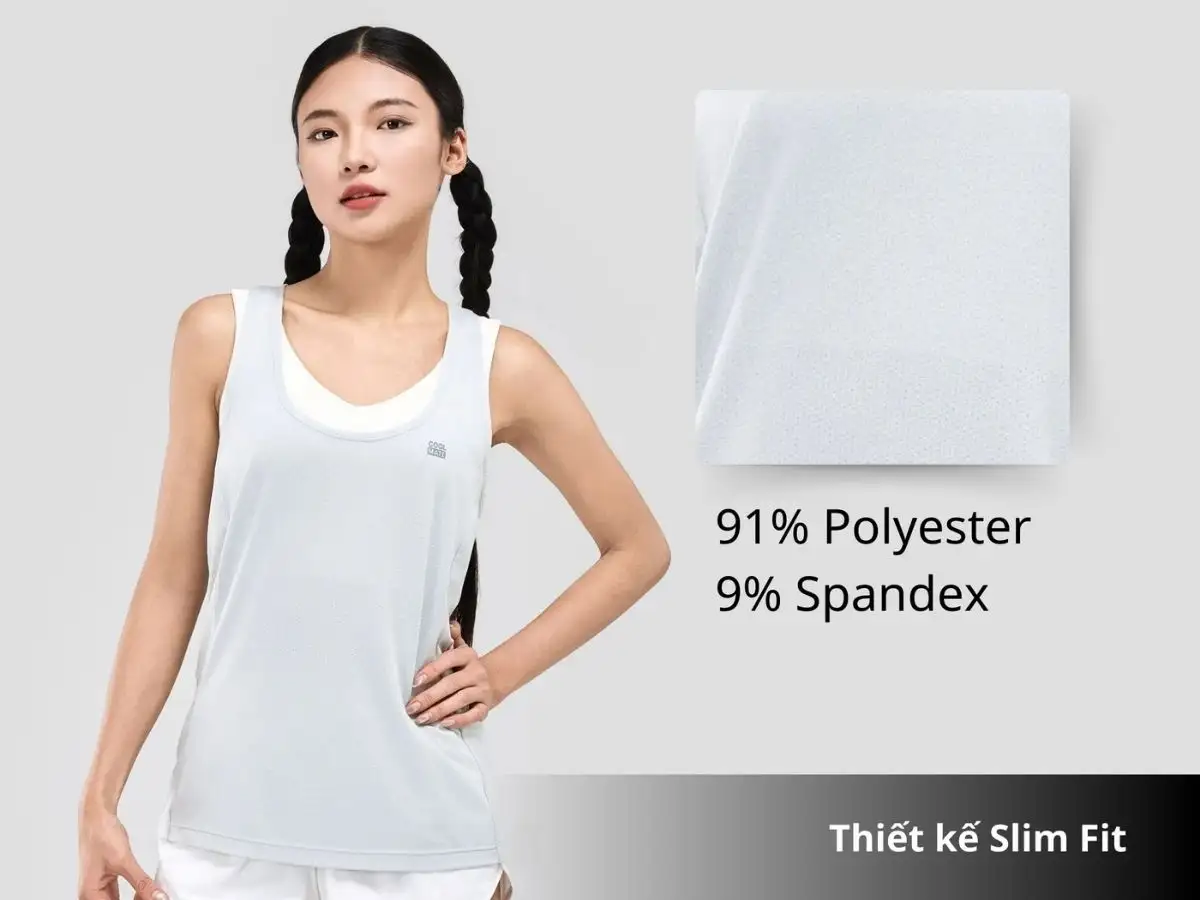 Áo Singlet thể thao nữ co giãn Slim Tee