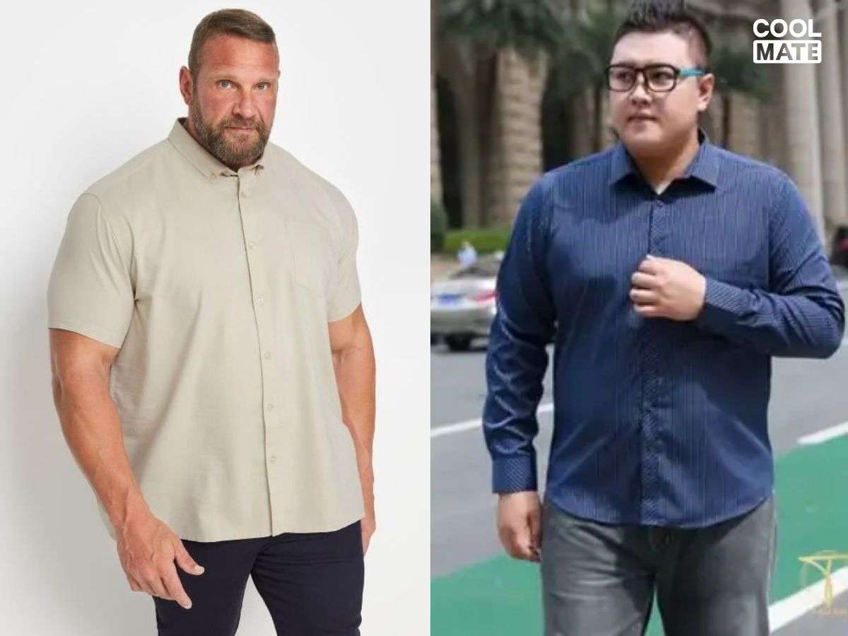 Áo sơ mi cho người béo lùn màu trung tính trơn tôn da và che khuyết điểm