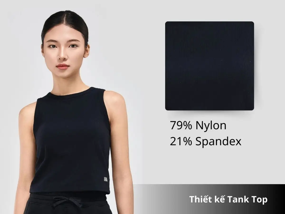 Áo Tank Bra thể thao nữ Aspire Ribbed của Coolmate