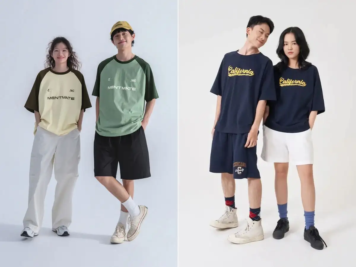 Mẫu áo unisex với form dáng suông được ưa chuộng