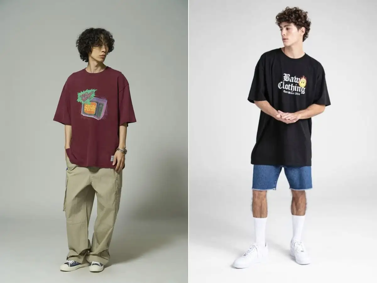 Các chàng trai cũng có vô vàn cách phối đồ cực ngầu với áo thun unisex