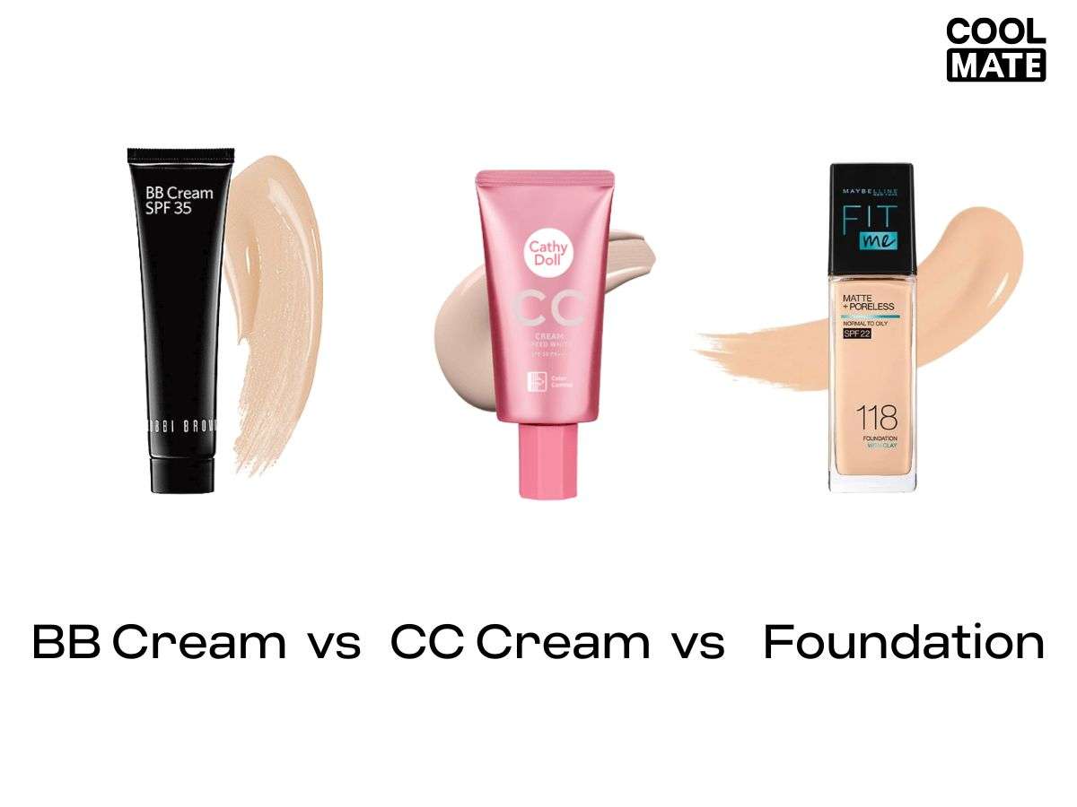 So sánh kem BB Cream, CC Cream và Foundation