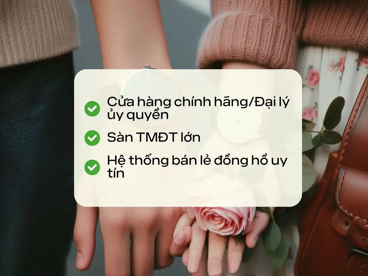 Hãy tìm địa chỉ uy tín để mua đồng hồ cặp cùng người thương