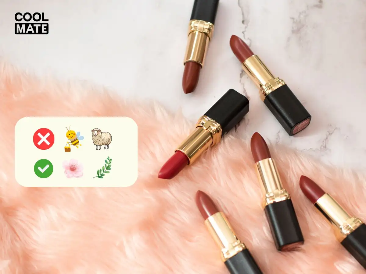 Son thuần chay chỉ chứa các thành phần từ thực vật