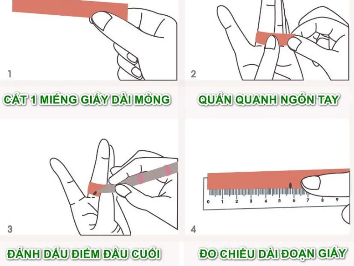 Cách Đo Size Nhẫn Tại Nhà Cực Chuẩn