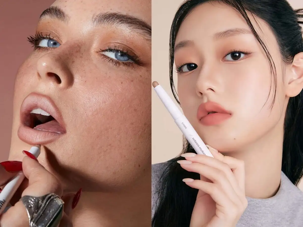 Chì kẻ môi giúp định hình khuôn môi rõ nét và tạo rào cản ngăn son bị lem