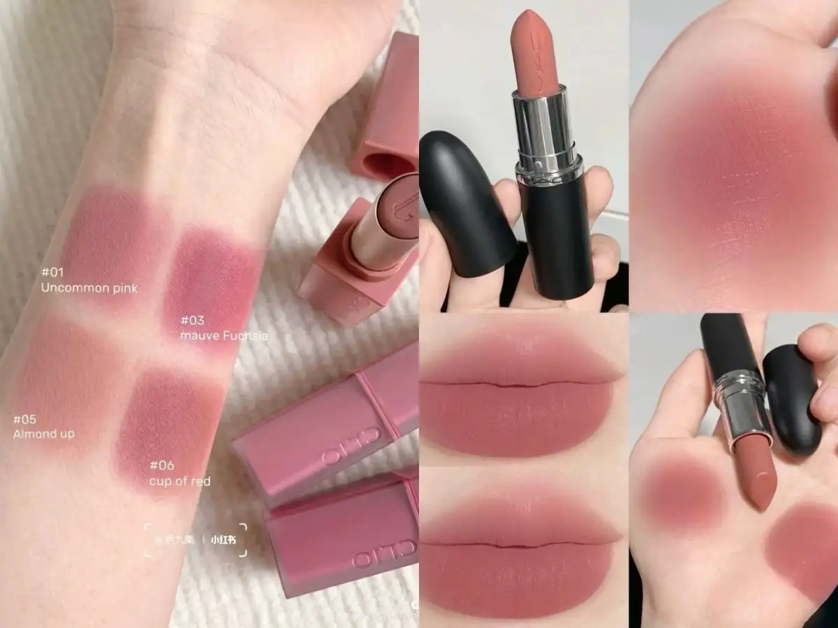Son lì (matte lipstick) nổi bật với khả năng bám màu lâu, ít bị lem