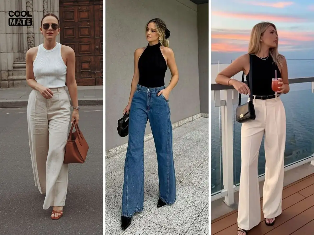 Đến công sở, bạn có thể diện áo singlet nữ chuyên nghiệp bằng cách chọn kiểu basic, thanh lịch