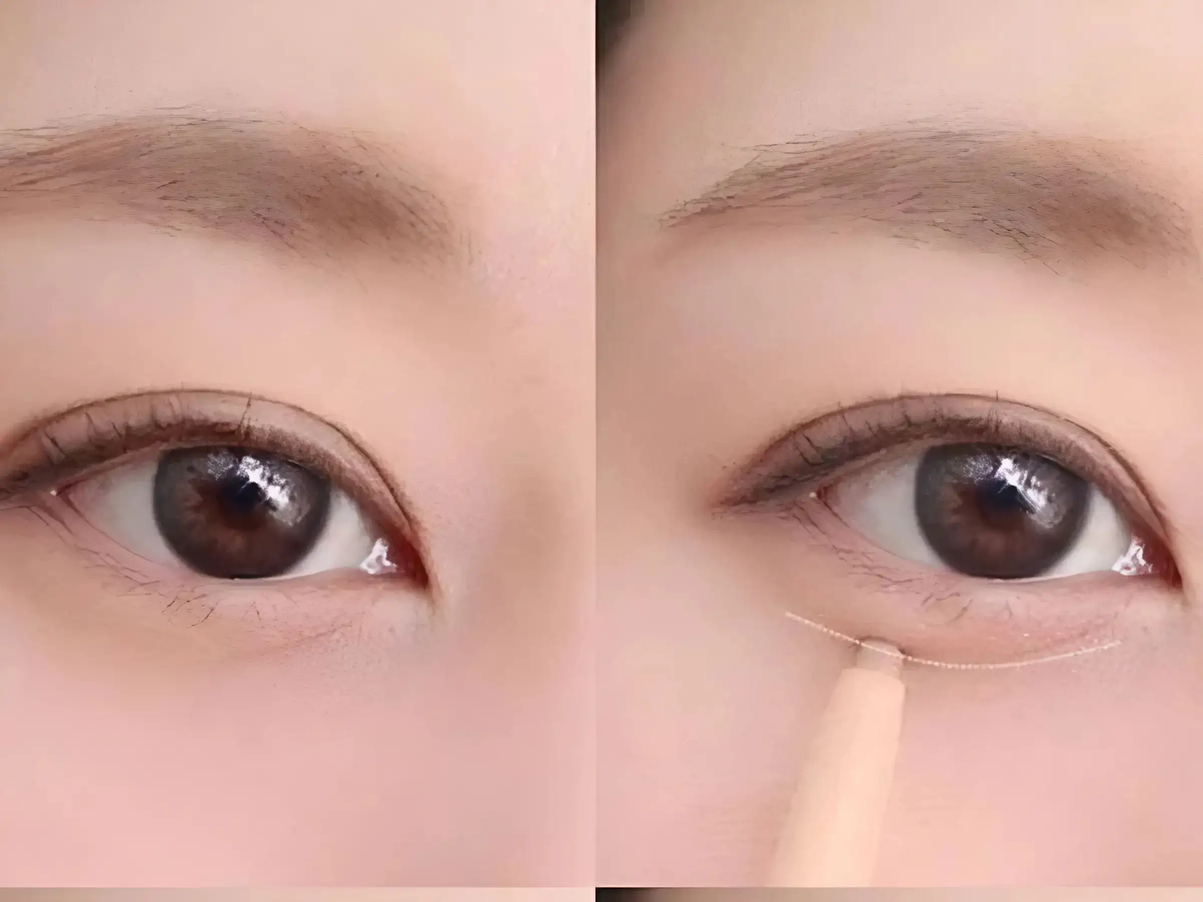Vẽ đường bóng mờ cho bọng mắt giả
