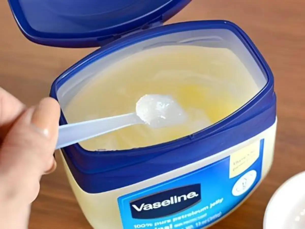 Lấy một lượng Vaseline vừa đủ để thực hiện tẩy trang