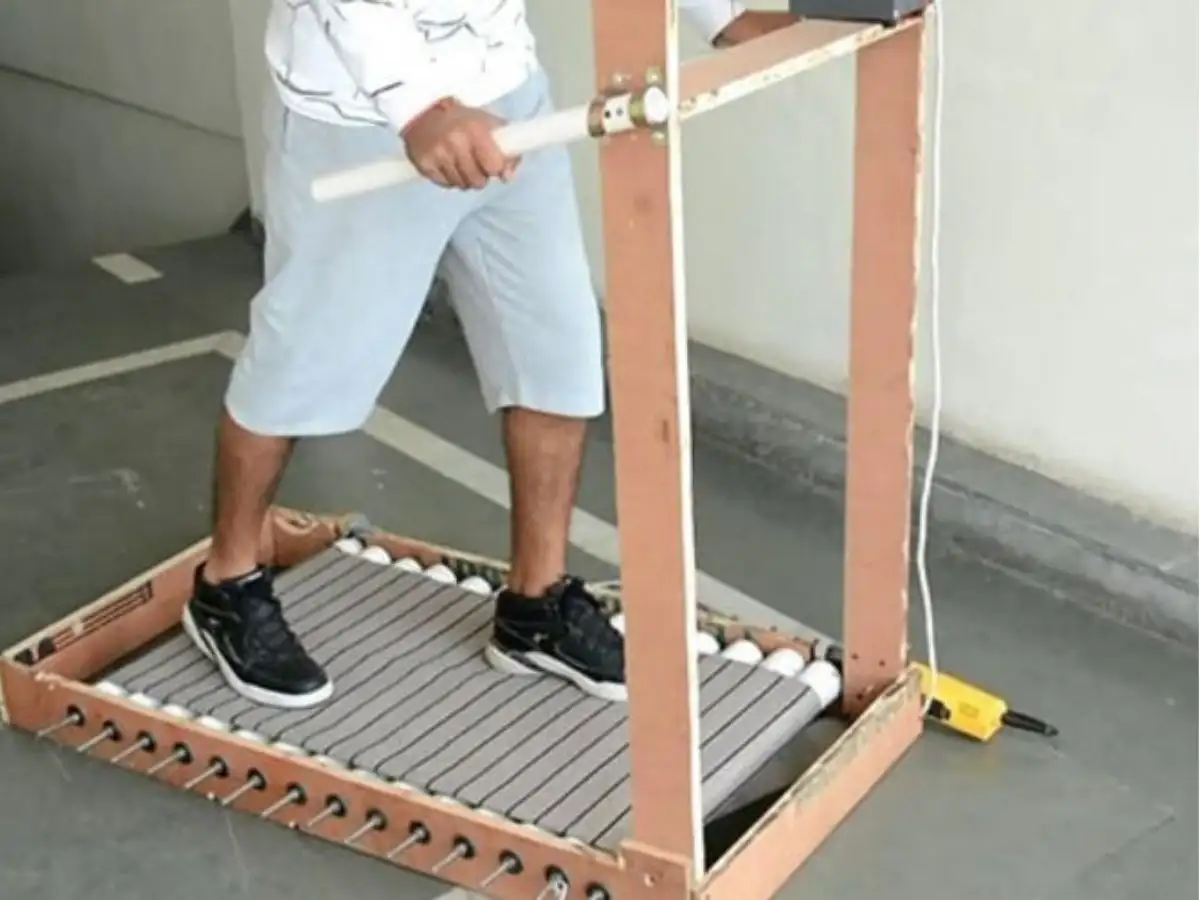 Tự chế máy chạy bộ tại nhà giúp linh hoạt về kích thước của máy