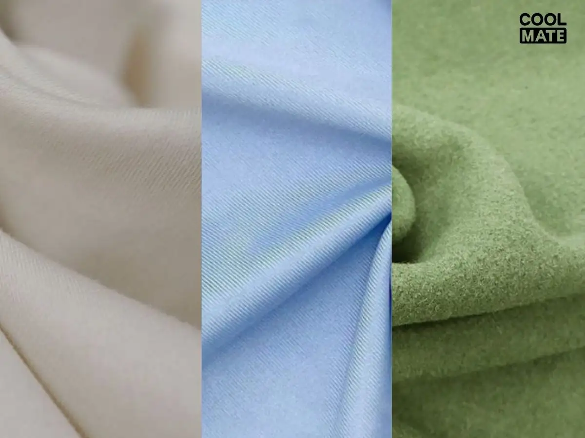 Cận cảnh chất liệu vải cotton, thun lạnh và len