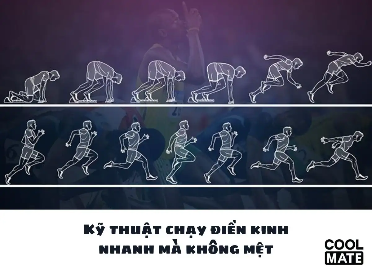 Kỹ thuật chạy điền kinh nhanh mà không mệt