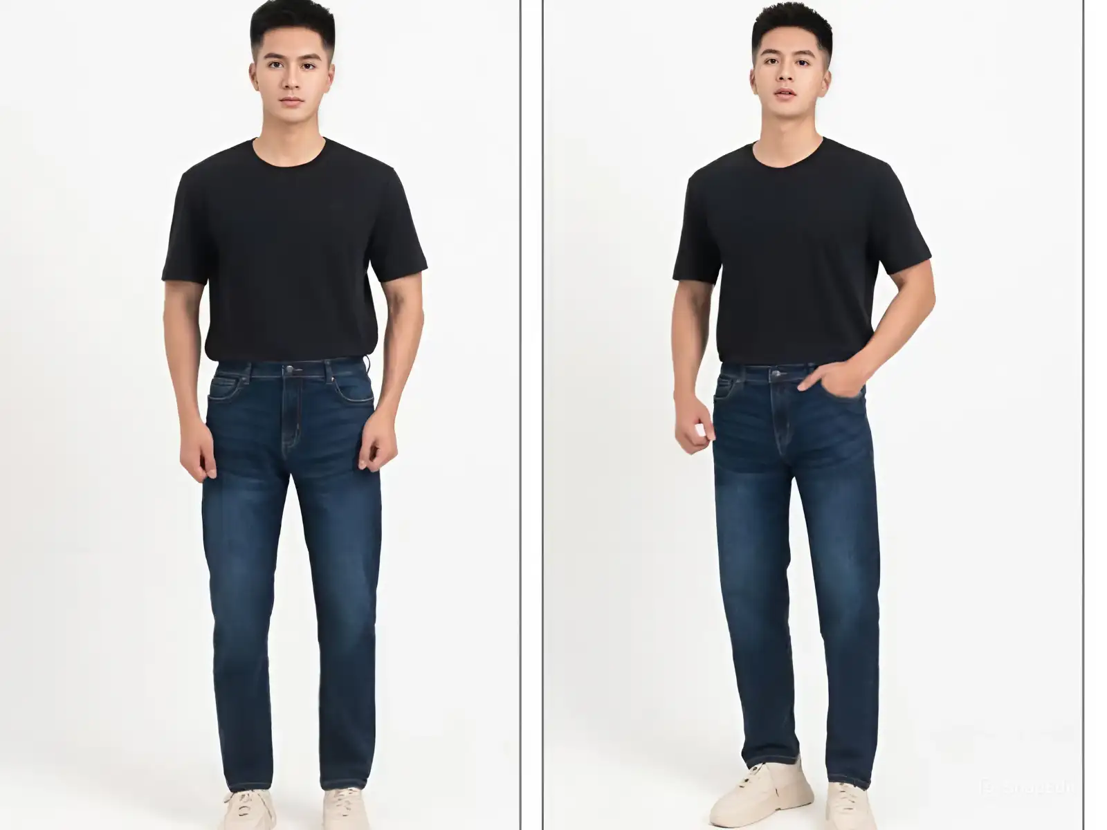 Quần Jean+ áo thun