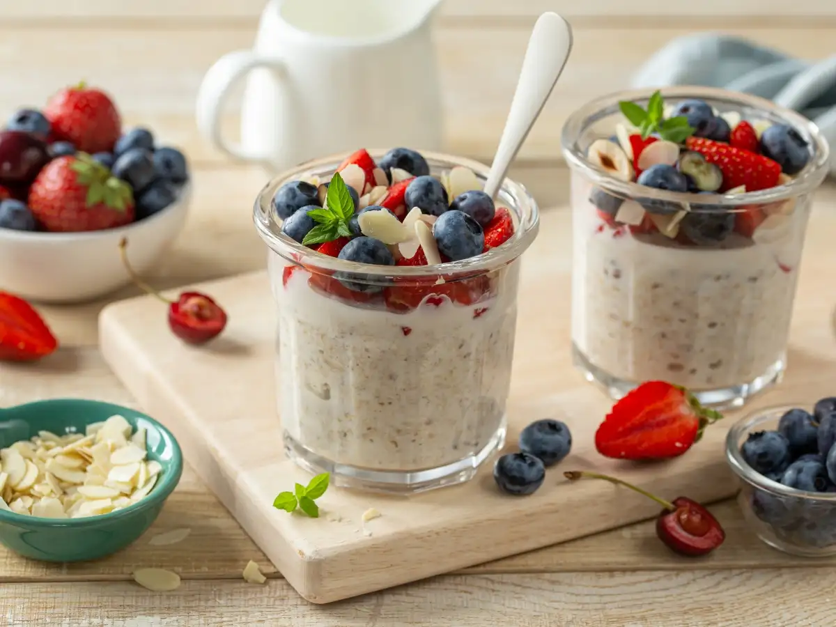 Sinh tố yến mạch vừa cung cấp năng lượng từ carbs phức tạp vừa giúp bổ sung protein