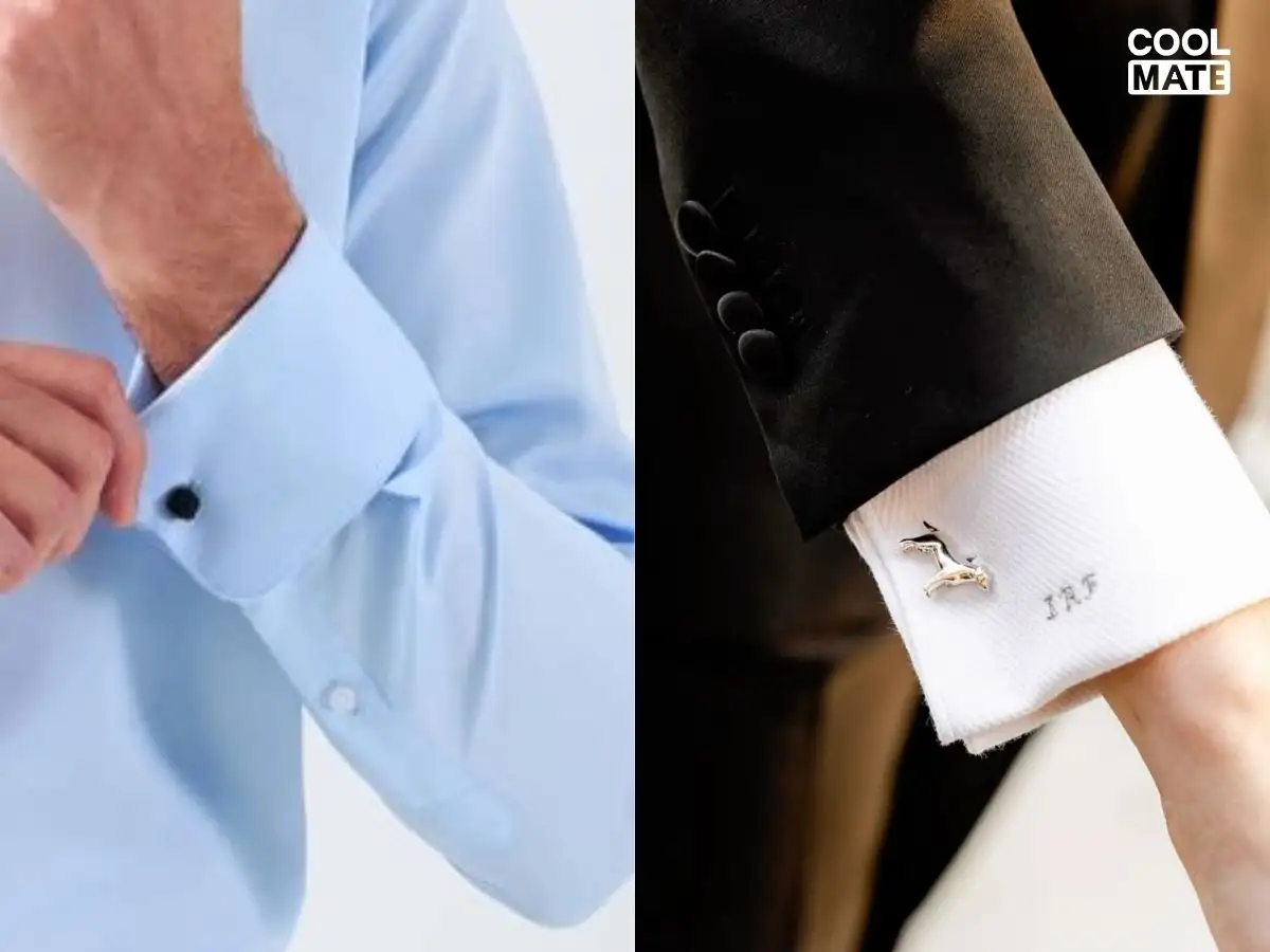 Sự khác biệt giữa cổ tay cài cúc tiện dụng và cổ tay măng sét trang trọng cho áo sơ mi mặc vest
