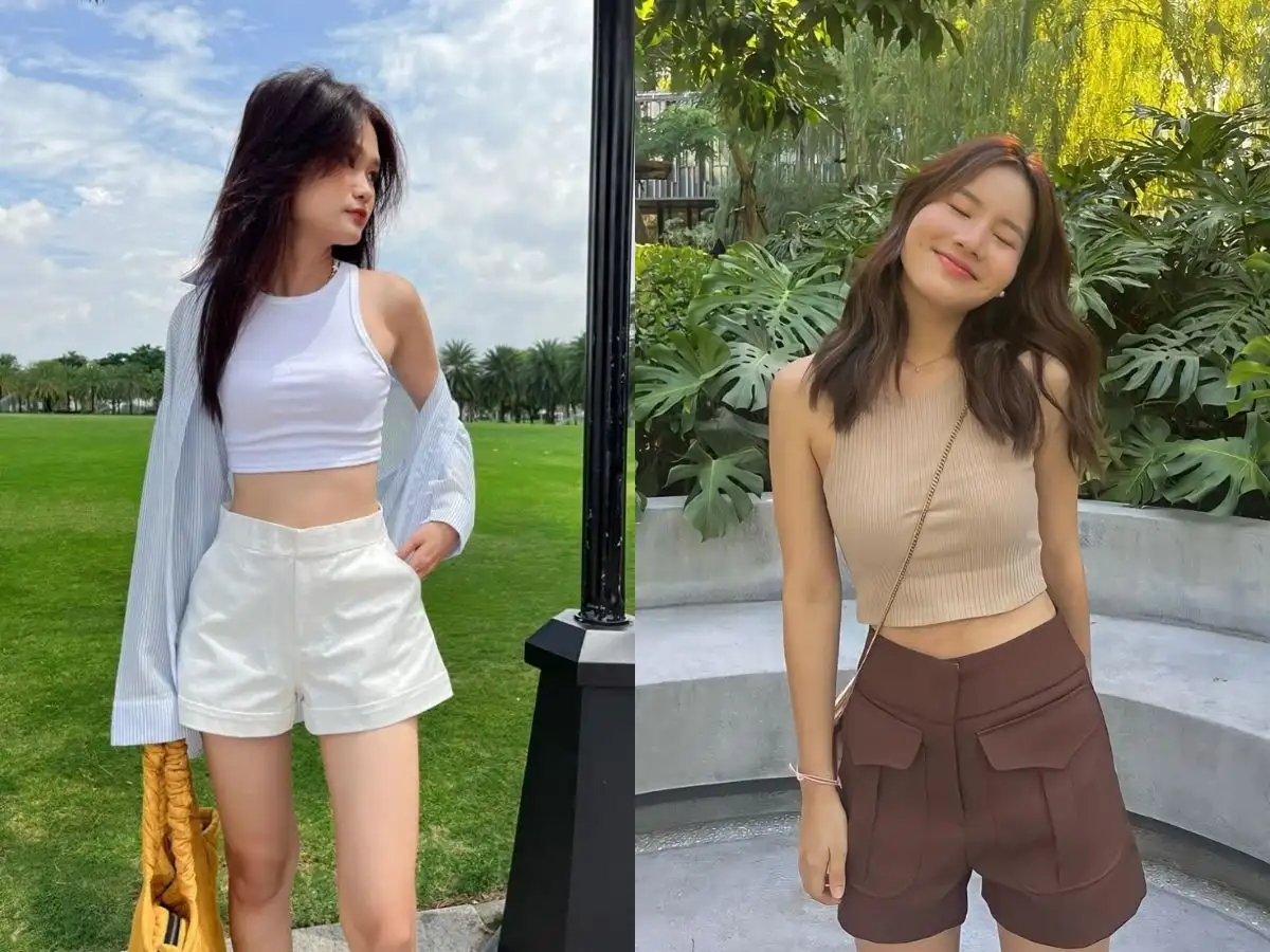 Mix croptop cùng quần short năng động ngày hè