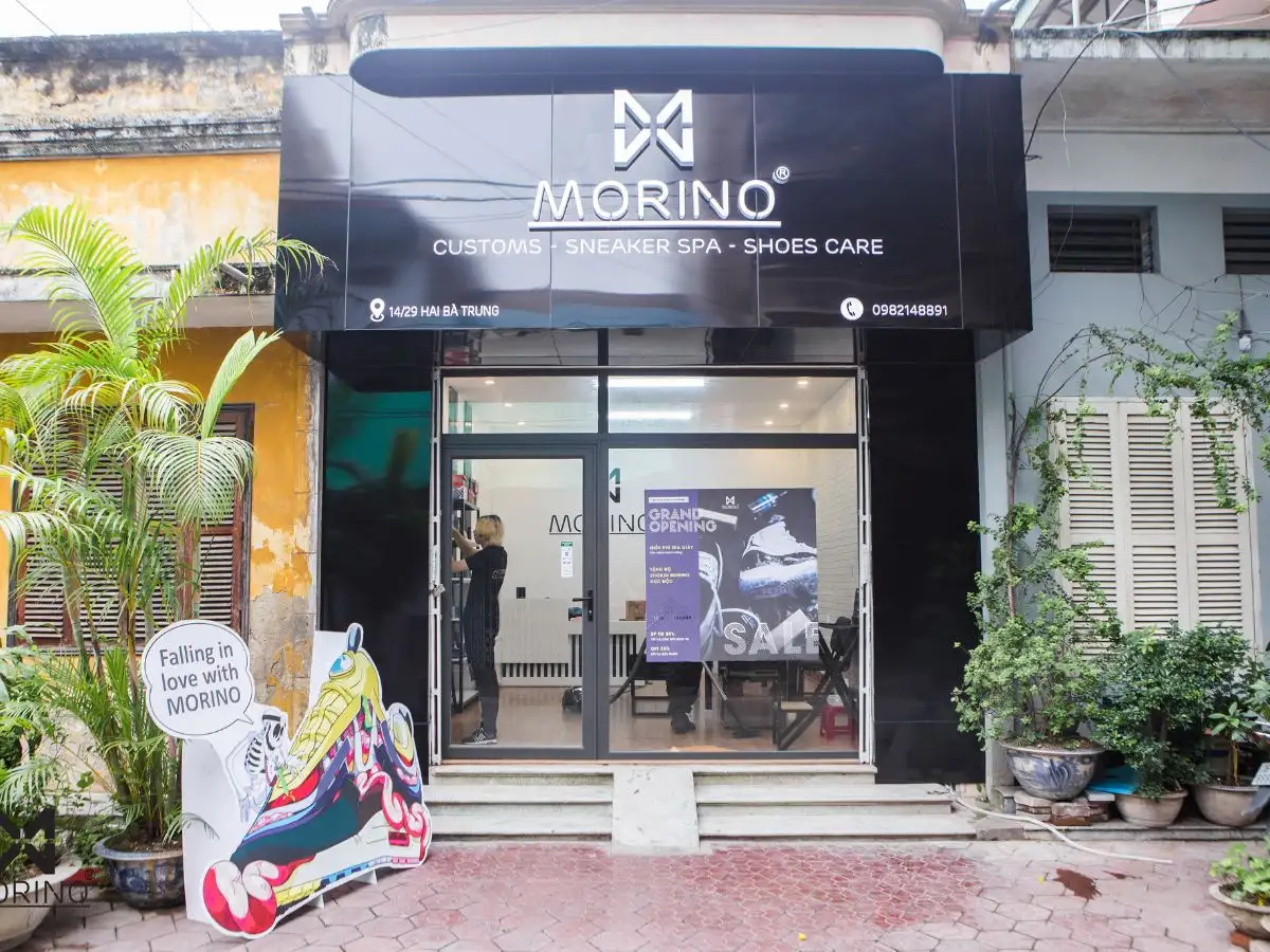 Morino - chuỗi cửa hàng vệ sinh giày uy tín tại Hà Nội