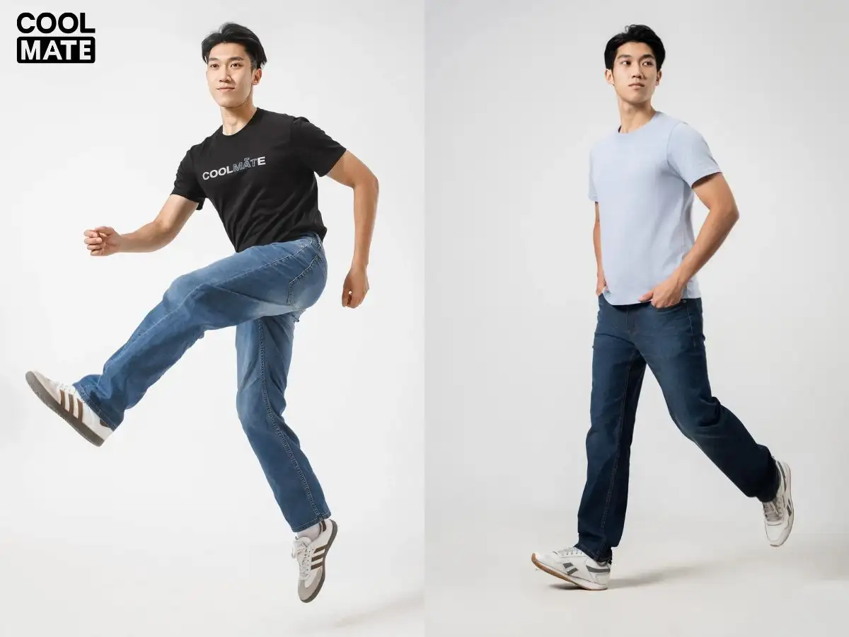 Phối áo thun và quần jeans năng động, thoải mái cho những buổi đi chơi