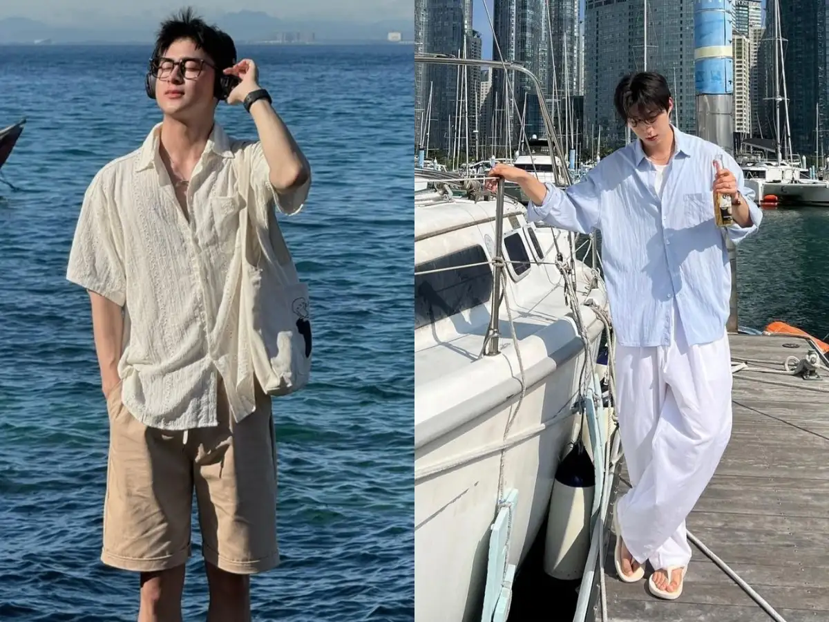 Bạn có thể thử áo sơ mi oversize phối cùng quần short ống rộng