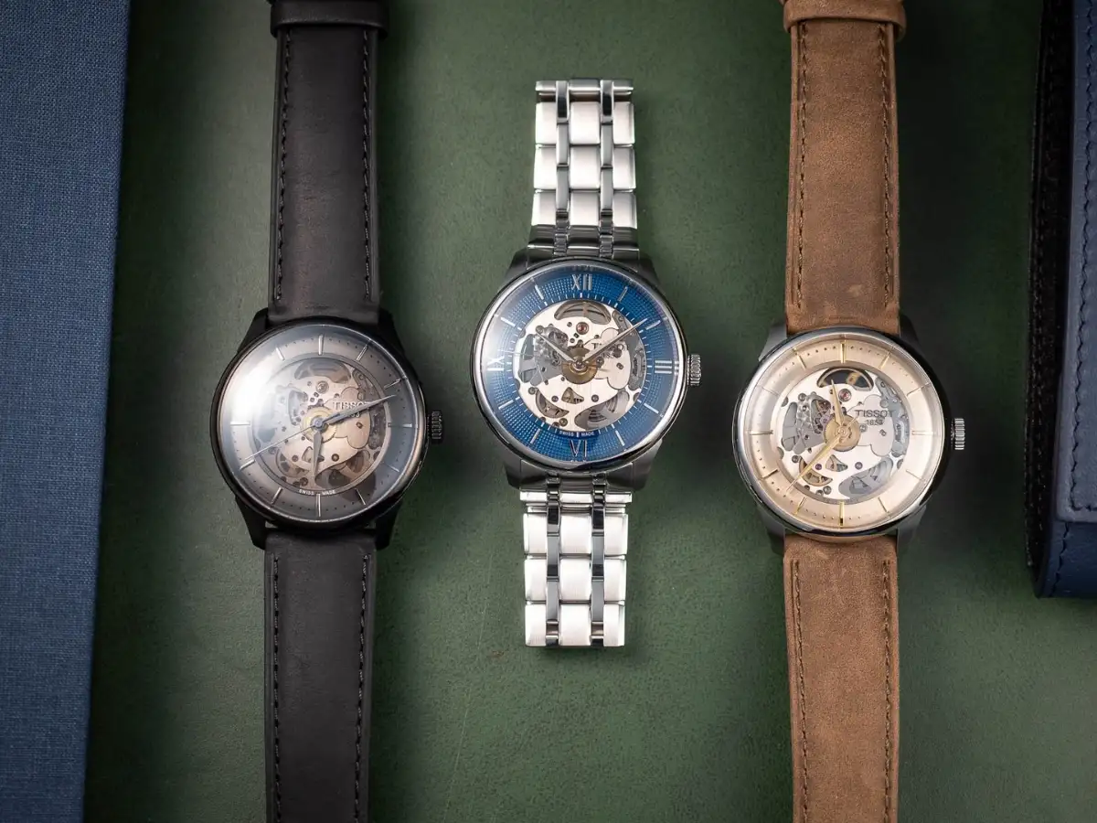 Tissot Chemin Des Tourelles Skeleton là mẫu đồng hồ dành cho người đam mê vẻ đẹp cơ khí,