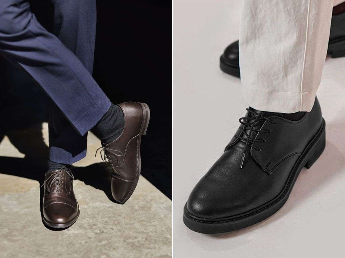 Oxford và Derby là hai kiểu giày phổ biến khi mặc suit