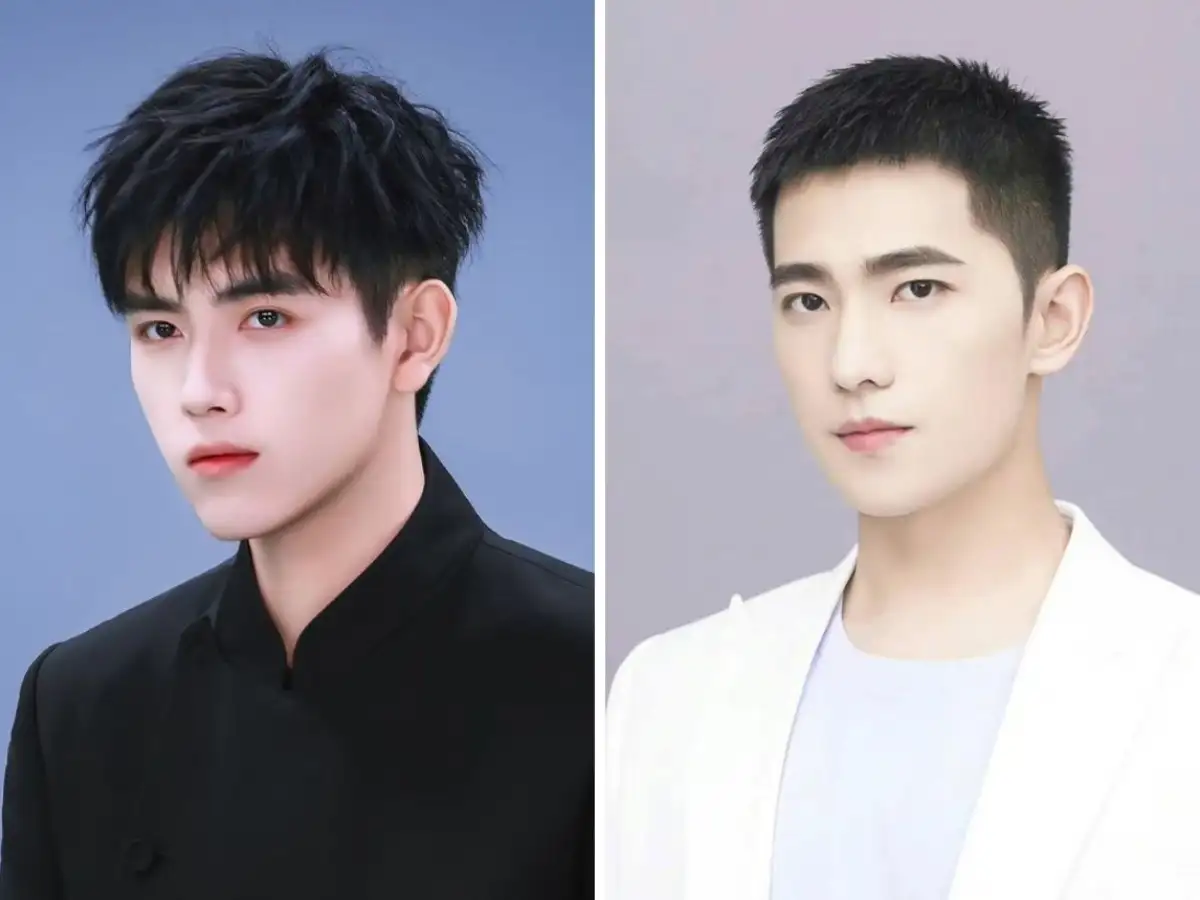 Mái ngố nam cho mặt dài hoặc trái xoan