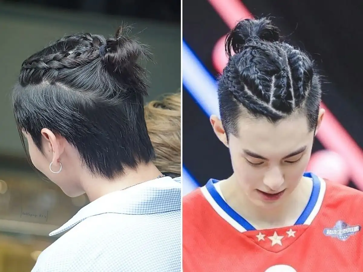 Braided Man Bun