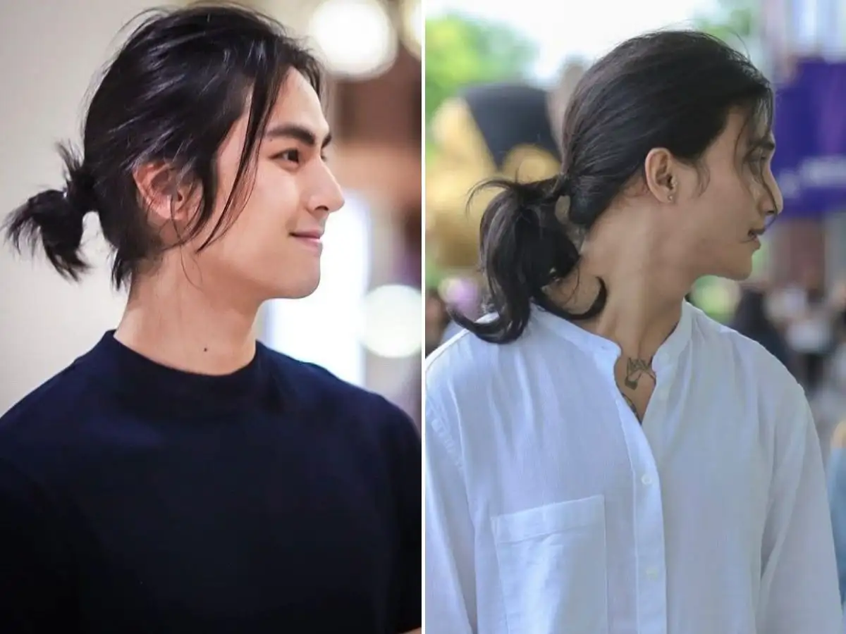 Kiểu tóc Man Bun cho nam mặt hình chữ nhật