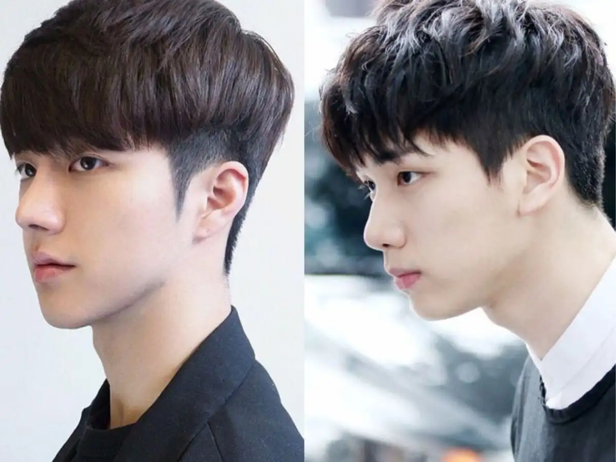 Mullet kết hợp mái ngang giúp chàng cân đối dáng mặt dài