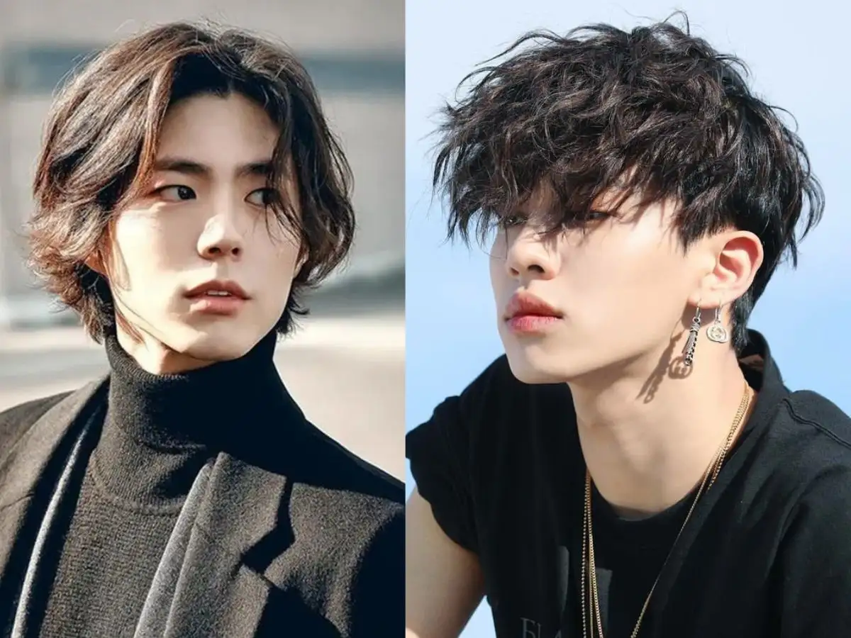 Mặt góc cạnh nên ưu tiên mullet uốn nhẹ