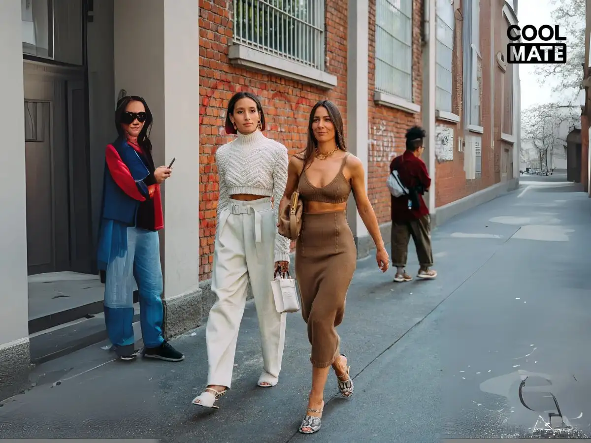 Các mẫu áo croptop cotton thoáng mát và áo croptop len/dệt kim ấm áp
