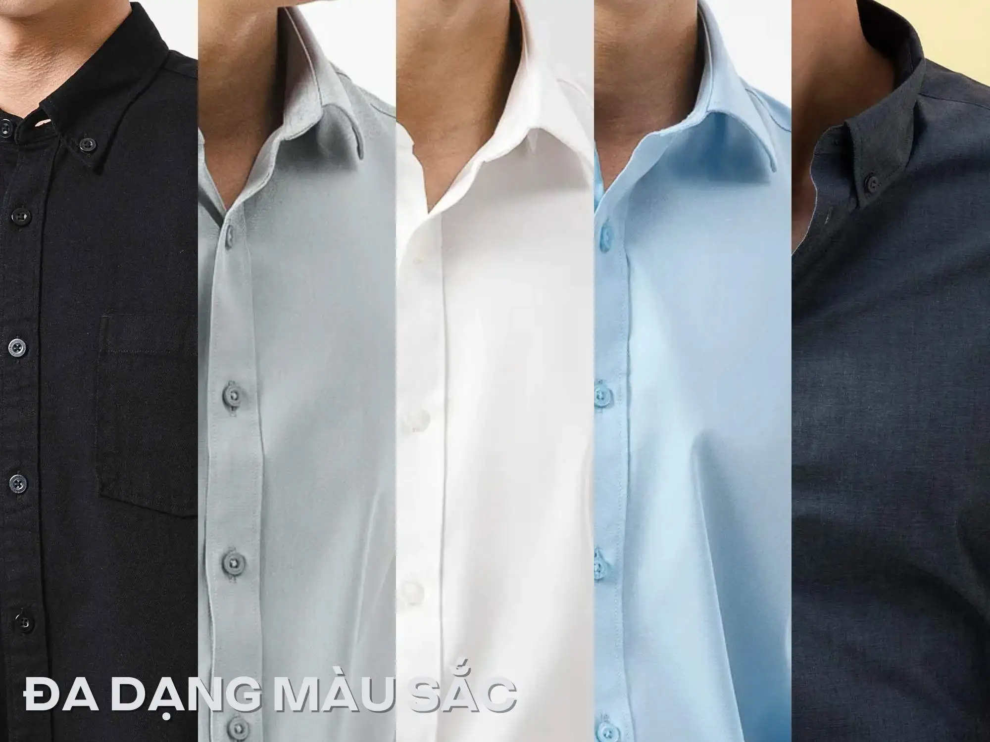 Màu sắc của áo sơ mi nam giúp thể hiện cá tính và phong cách của bản thân