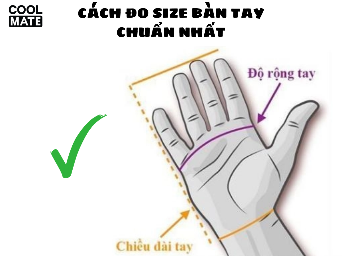 Cách chọn size găng tay sao cho vừa vặn nhất