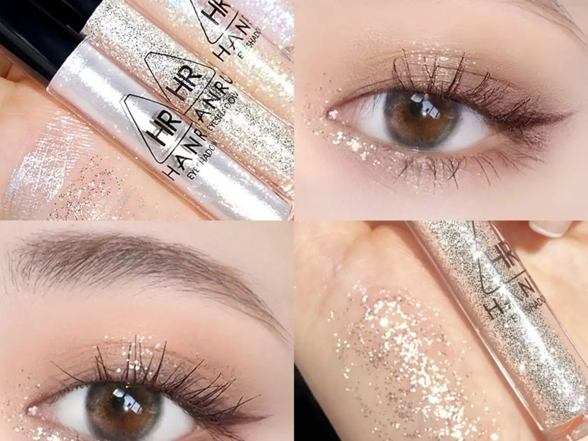 Nhũ nude ánh kim mang đến điểm nhấn nhẹ nhàng cho lớp makeup tự nhiên