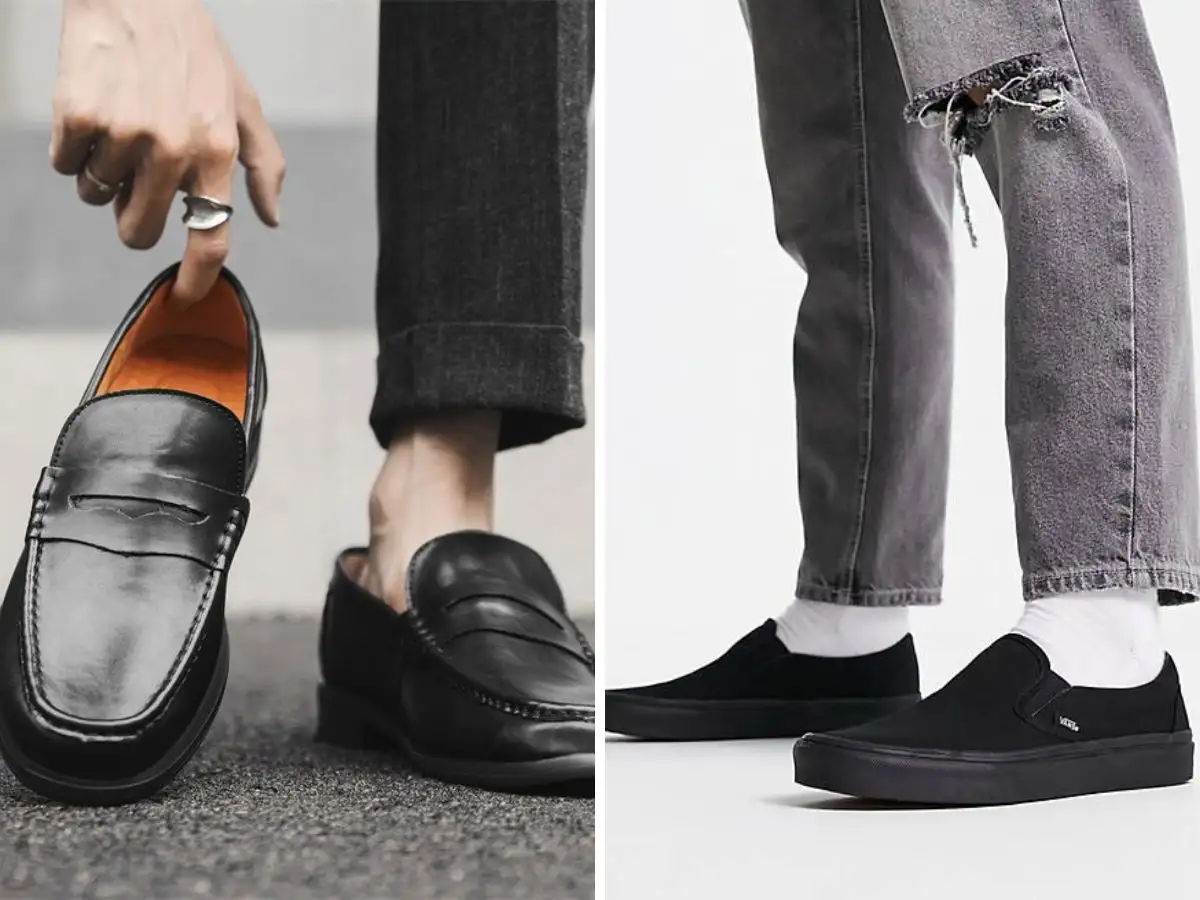Một vài mẫu giày all black casual