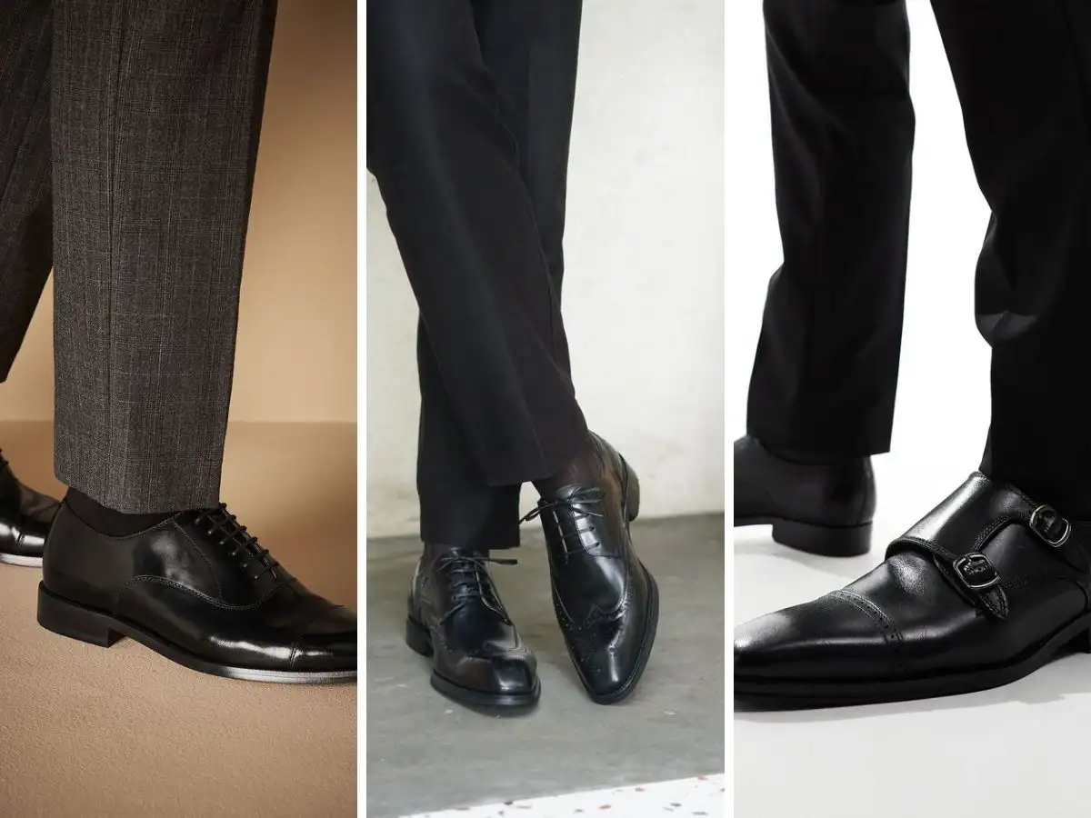 Những mầu giày tây all black cực sang