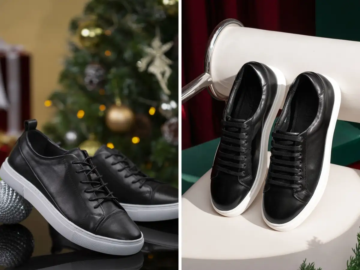 Giày Sneaker da mang đến sự hiện đại, năng động 