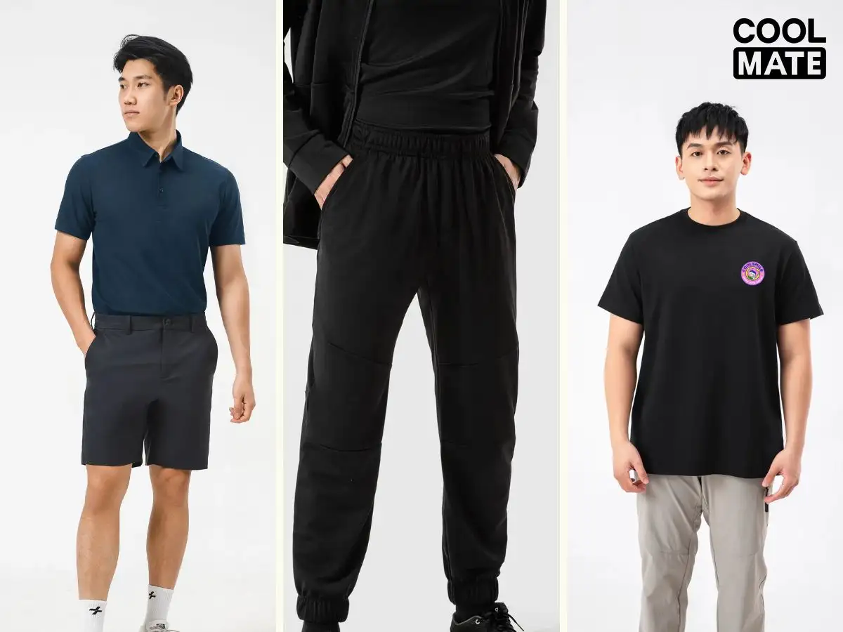 Phối đồ năng động cùng giày Nike và trang phục Coolmate
