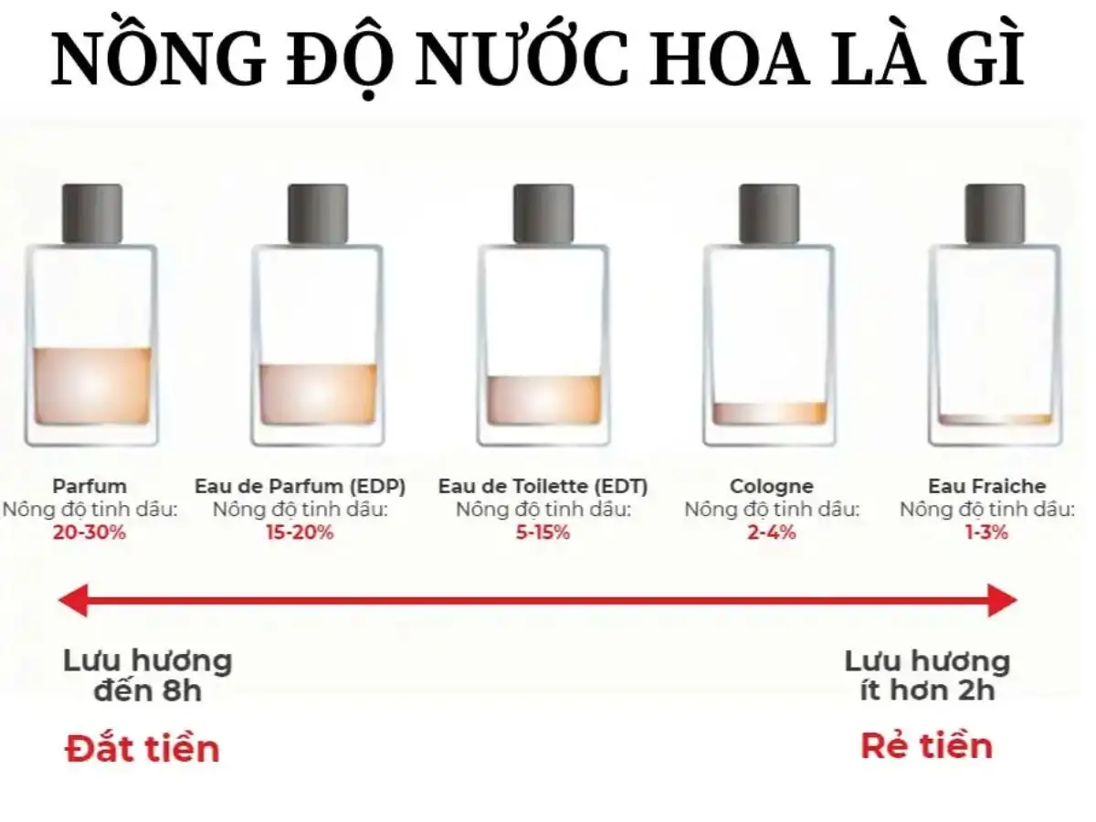Nồng độ nước hoa nói lên điều gì