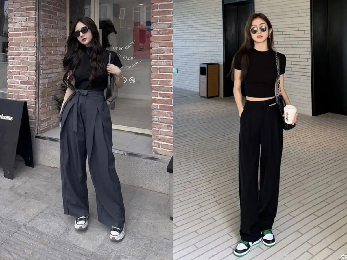 Quần ống rộng là lựa chọn thoải mái cho nhiều phong cách hàng ngày