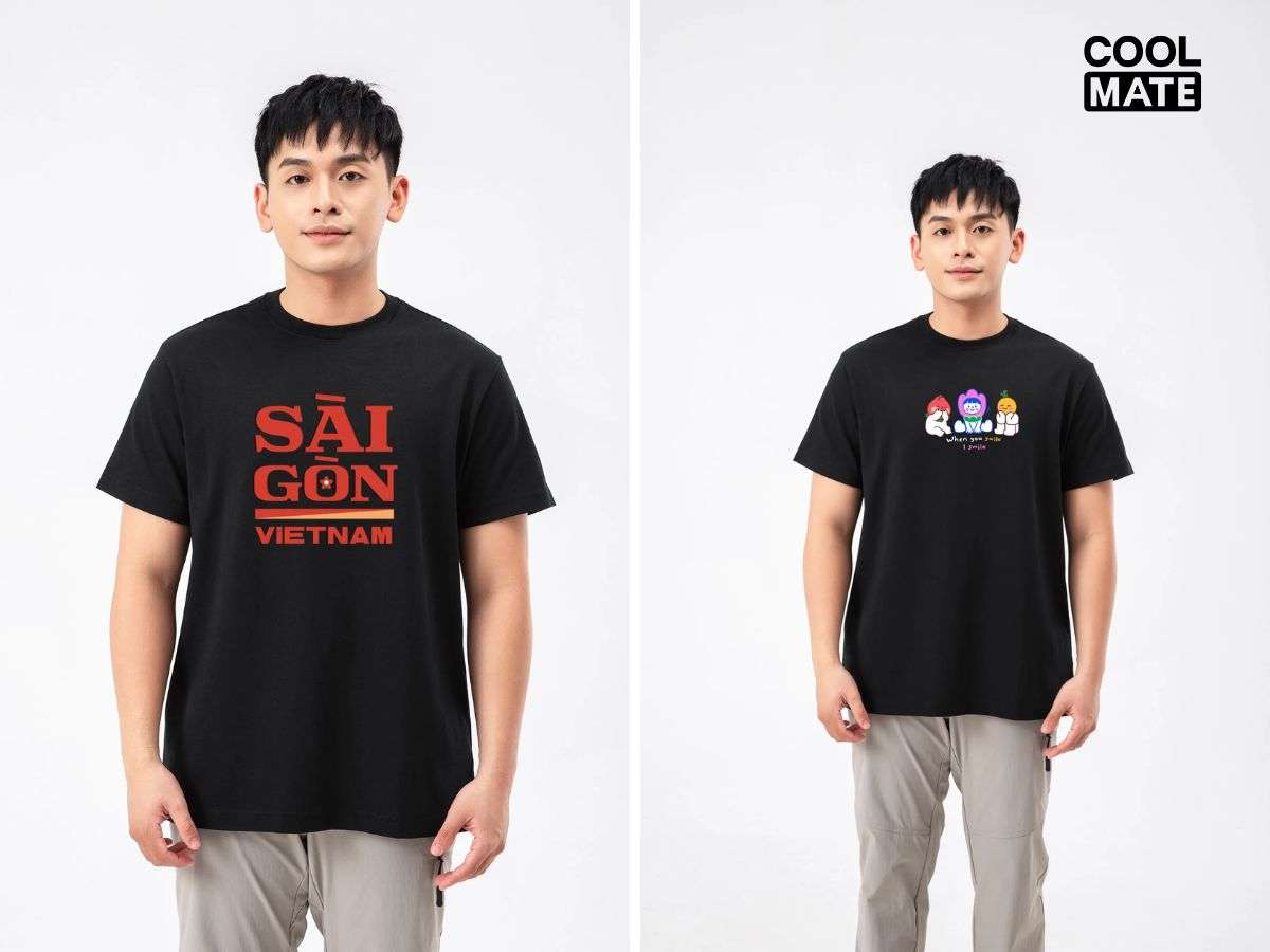 Áo thun họa tiết Coolmate giúp anh em thêm năng động