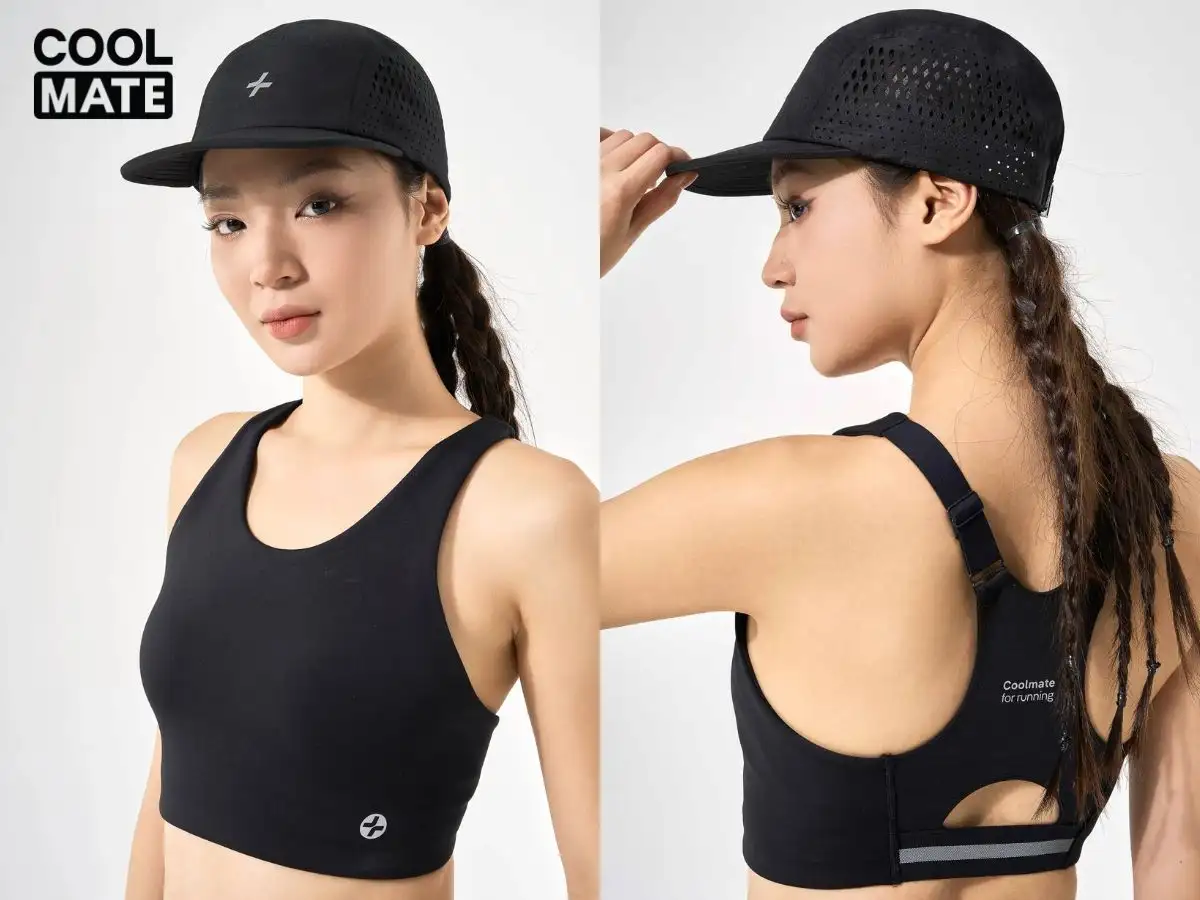 Mũ lưỡi trai phối cùng giày trượt ván tạo nên vẻ ngoài năng động