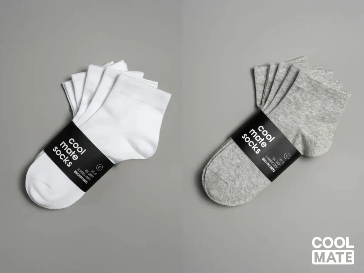 Vớ Coolmate rất phù hợp nếu kết hợp cùng giày trượt ván